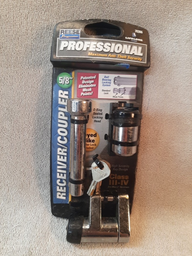 NEW REESE Professional Receiver and Coupler Lock Combo