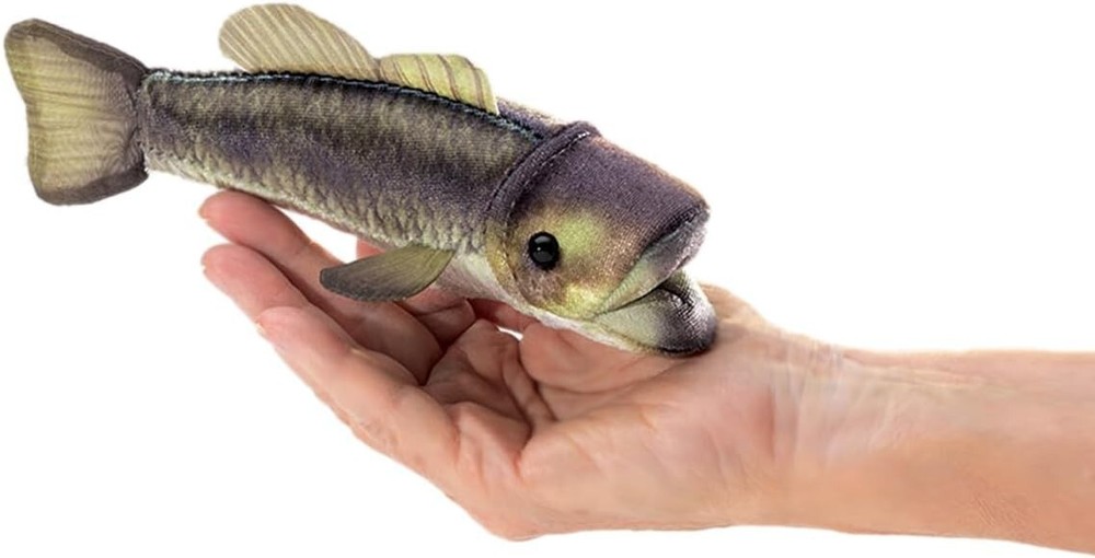 Folkmanis Mini Largemouth Bass Finger Puppet