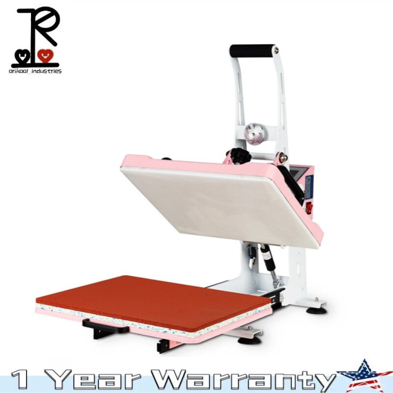 12x15 Semi-automatic Heat Press Machine with Auto Open and Slide-out Base