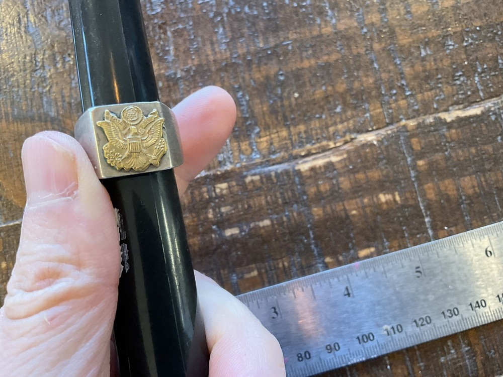 ORIGINAL WWII US EAGLE TRENCH ART RING