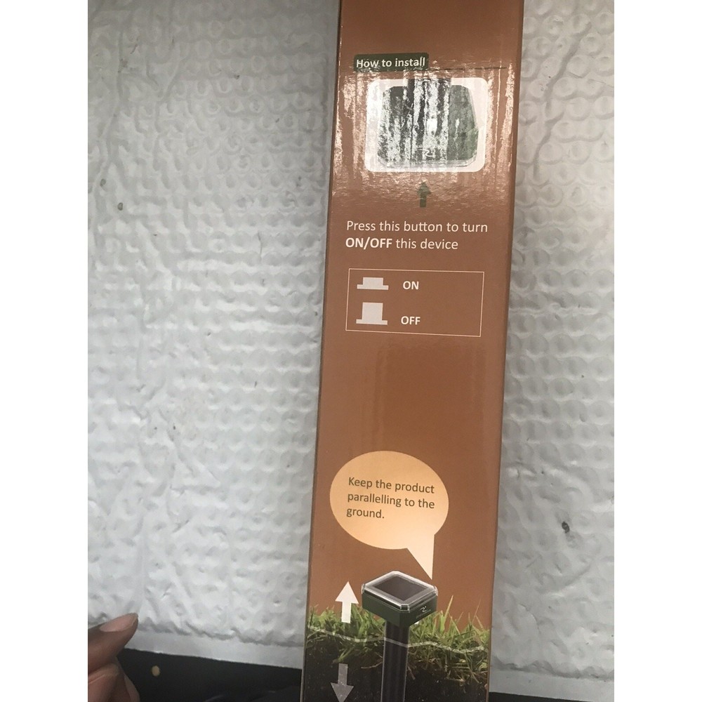 ZenExcellence Mole Repeller 2pack Model Ar08 Solar Powered