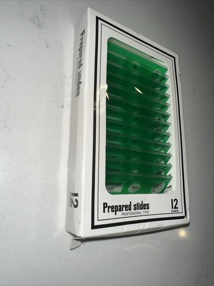 Plant Prepared Microscope Slides (12 Kinds) Professional Type