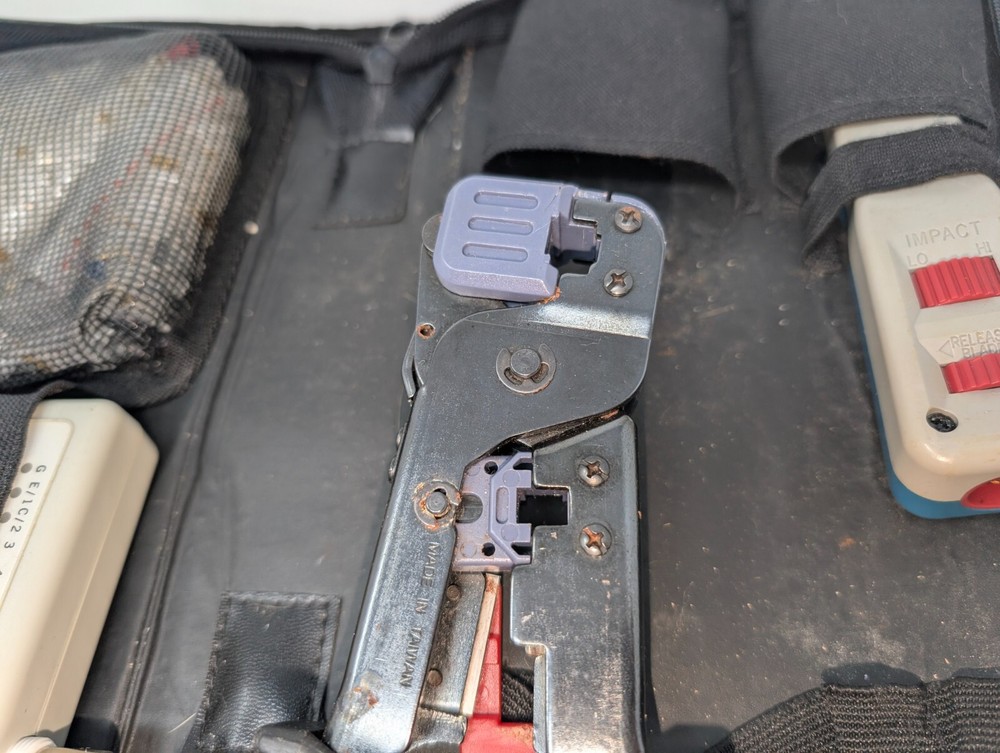 Lan Tester Tool Kit W/ Crimpers Cutters & Remote Cable Tester