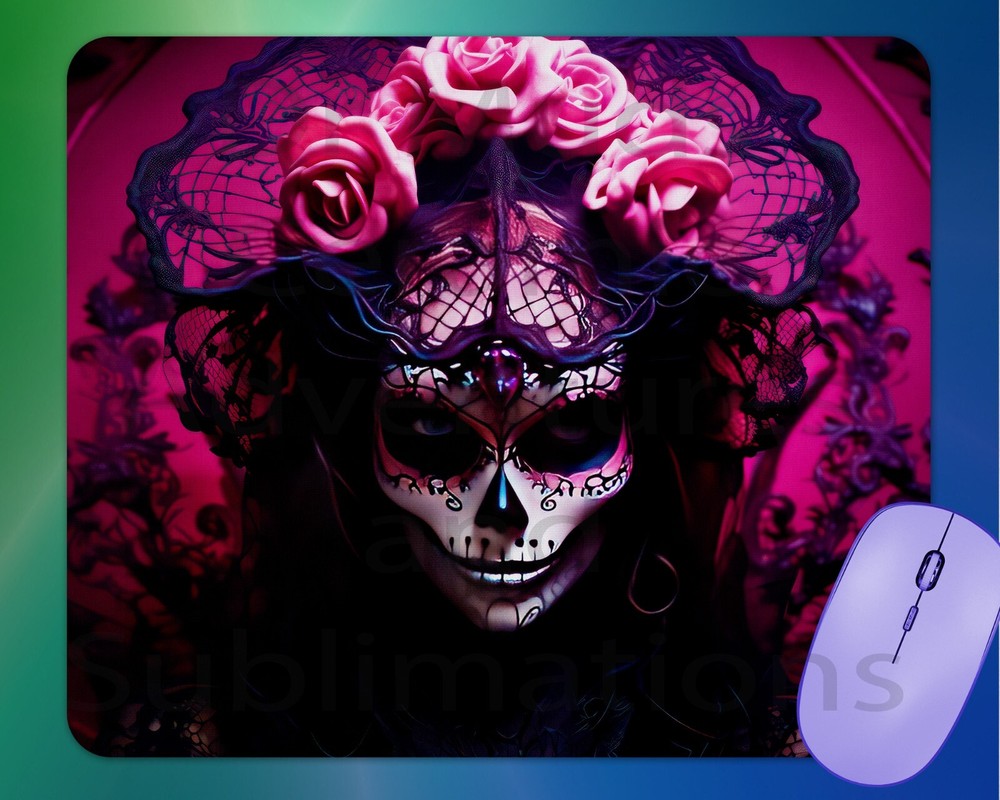 GOTH GOTHIC DAY OF THE DEAD  mouse pad mousepad