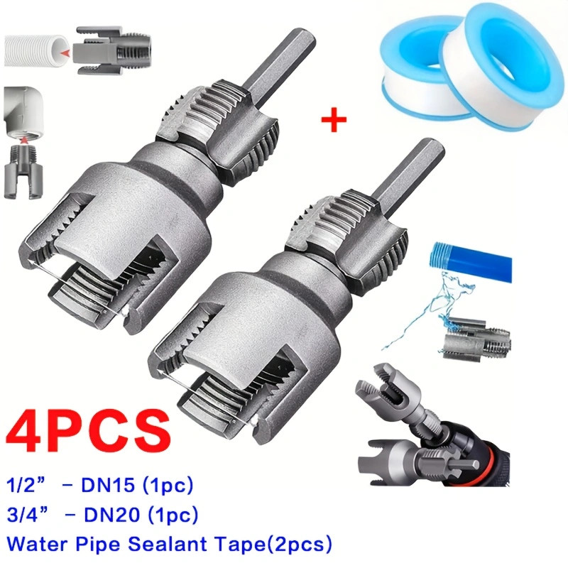 4pcs PPR pipe threading tool + PVC sealing tape