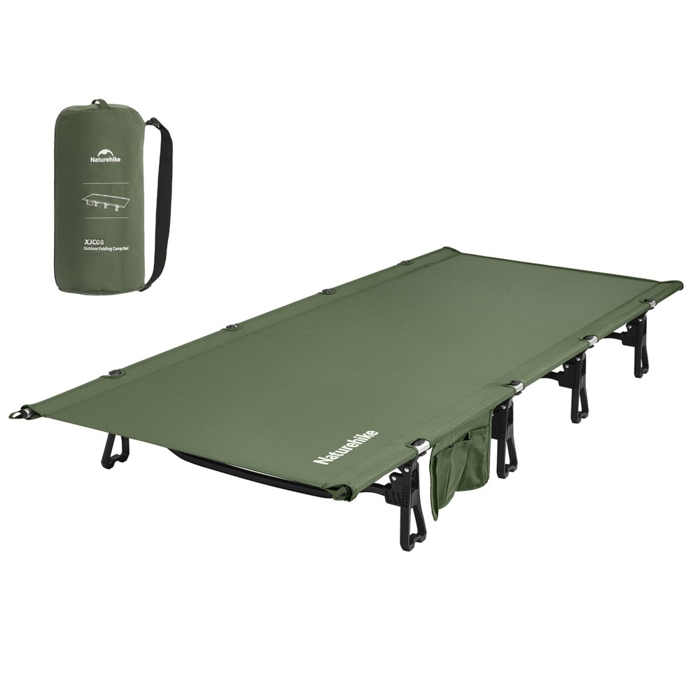 Extra Wide GreenWild Camping Cot, Folding Lightweight Camp Cot Bed, Portable ...
