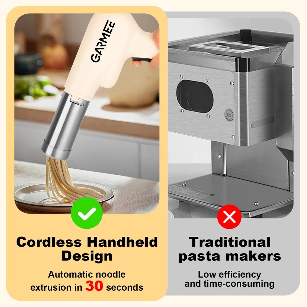 Electric Pasta Maker Machine Noodle Maker - Automatic Spaghetti Maker Pasta R...