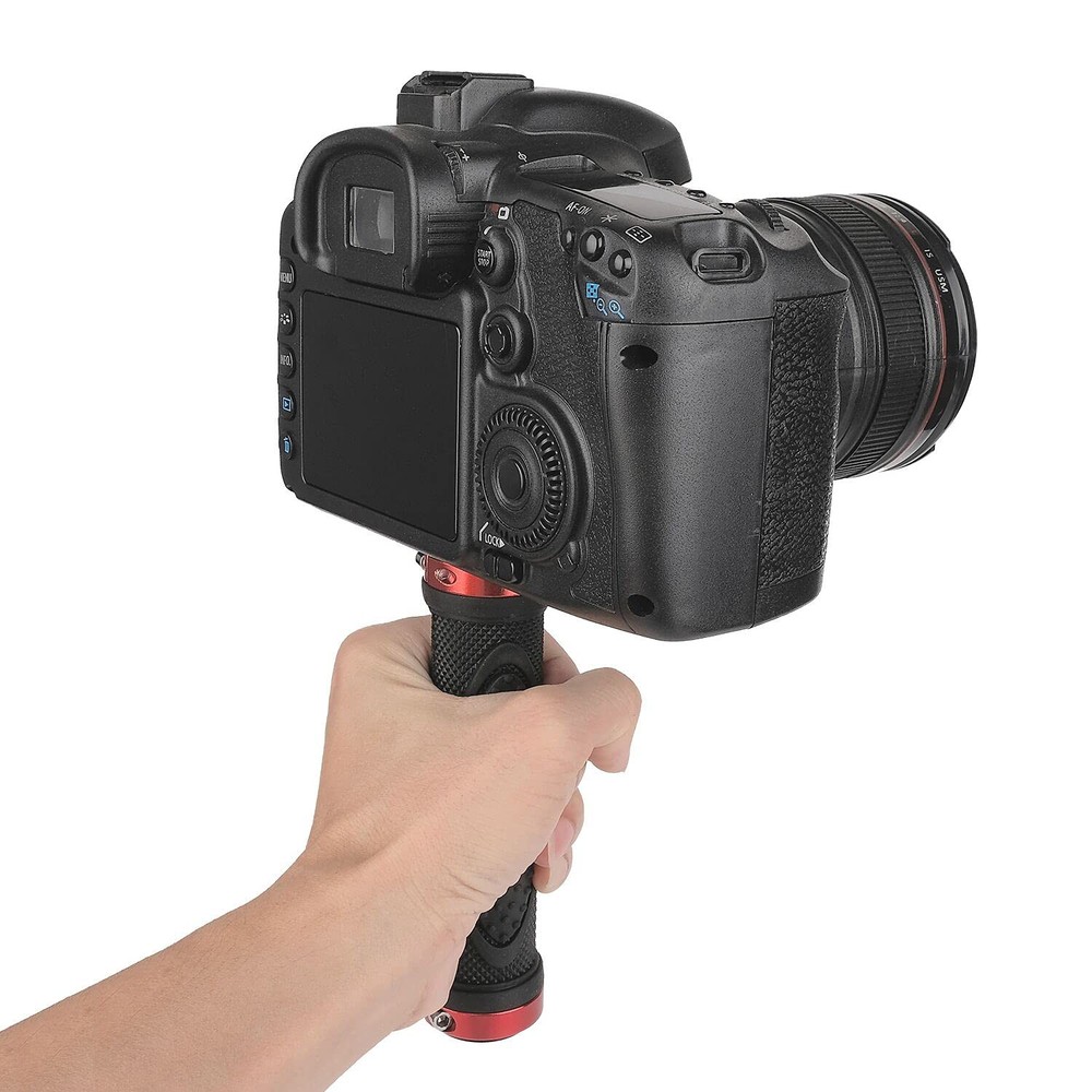 ChromLives Camera Handle Grip Support Mount Universal Handlegrip Black-1Pack