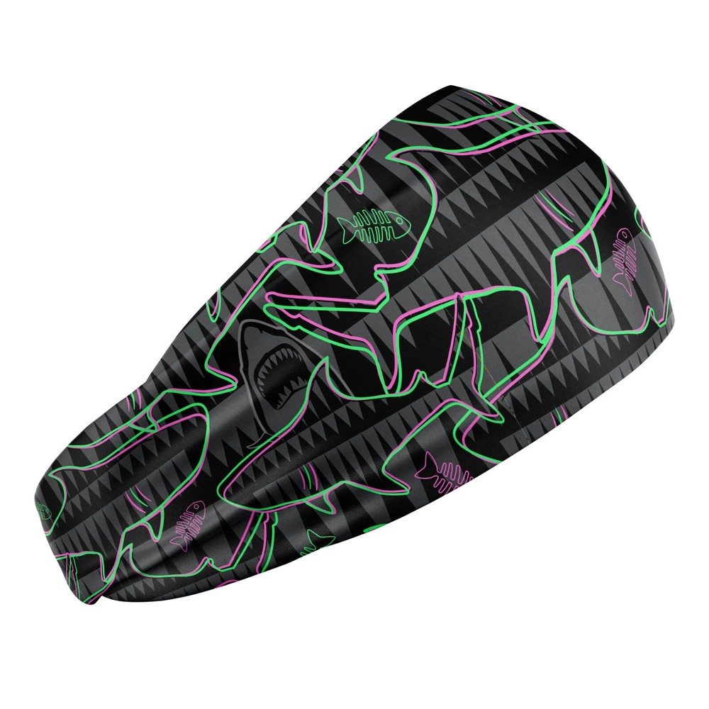 Spacefish Army Scuba Headband - Neon Jaws