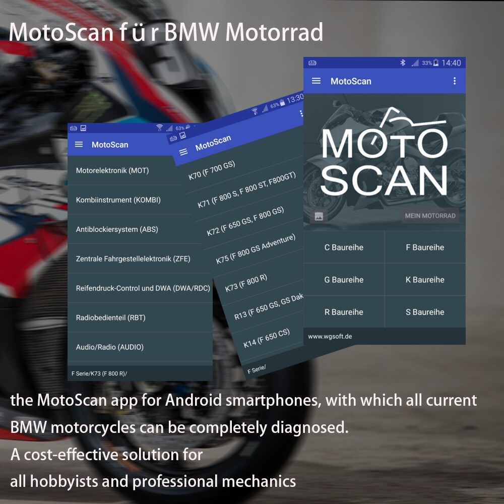 UniCarScan UCSI-2100 OBD2 Bluetooth Scanner for BimmerCode & MotoScan US Ship