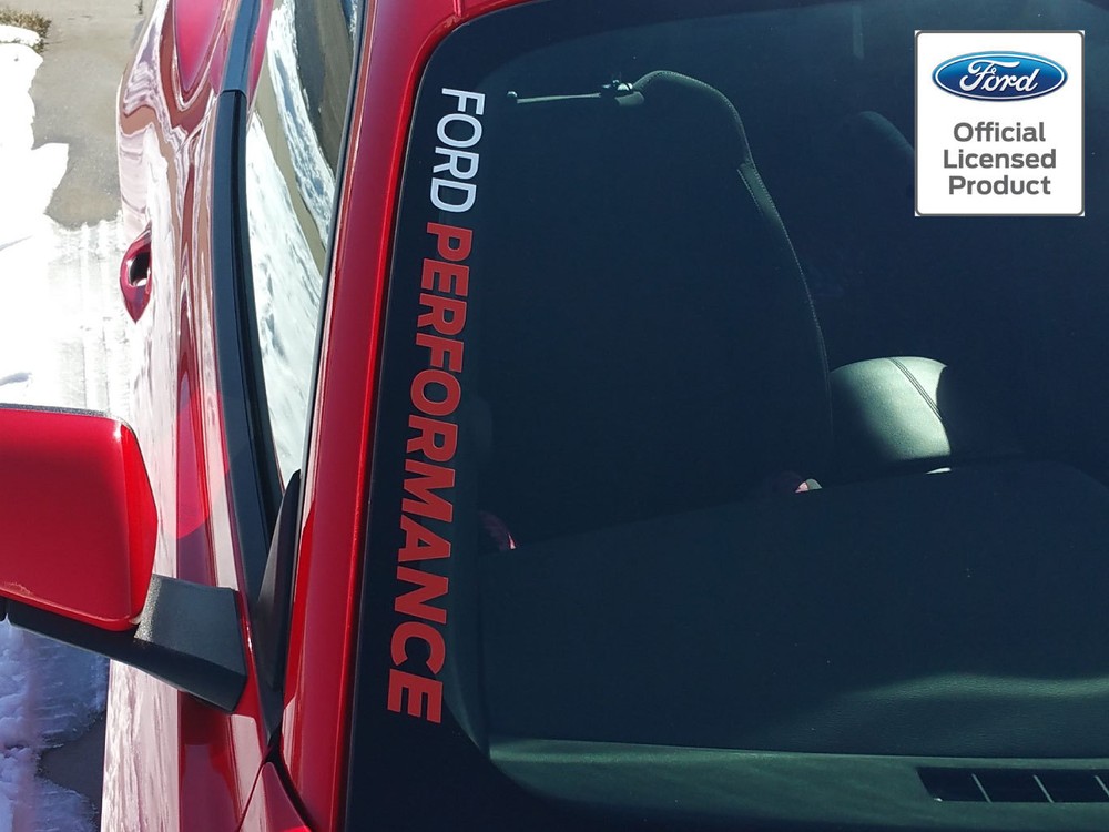 Mustang Ford Performance Side Windshield Sticker Vinyl Graphics Licensed Decal
