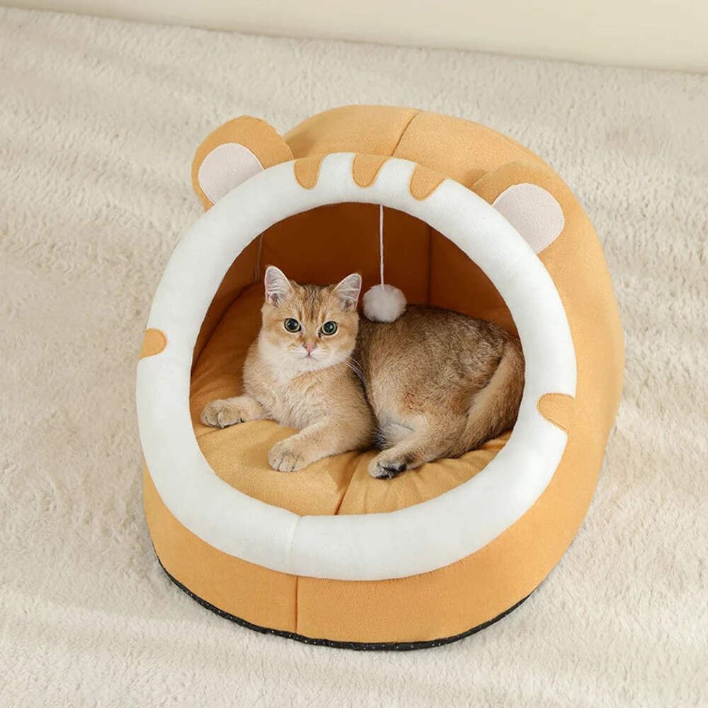 Warm Kitten Cave Pet Bed