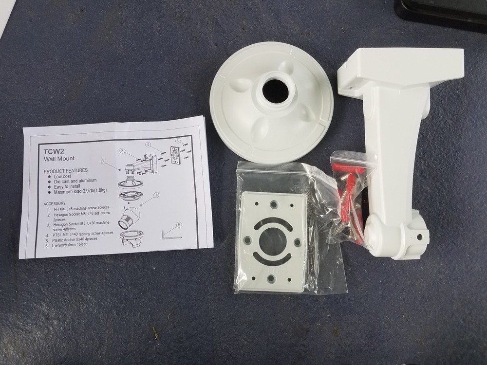 Turret camera wall mounts, TCW2