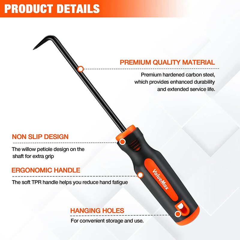 ValueMax 10PCS Precision Hook and Pick Set with Scraper Removal Puller Hooks Set