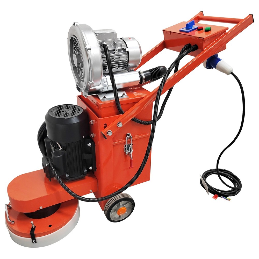 INTBUYING 220V Concrete Floor Grinder W/Triangular,Grind Plate Dust-free Working