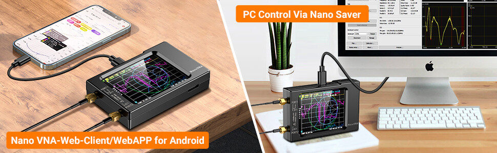 NanoVNA-H Vector Network Analyzer 10KHz -1.5GHz HF UHF VHF Antenna Analyzer