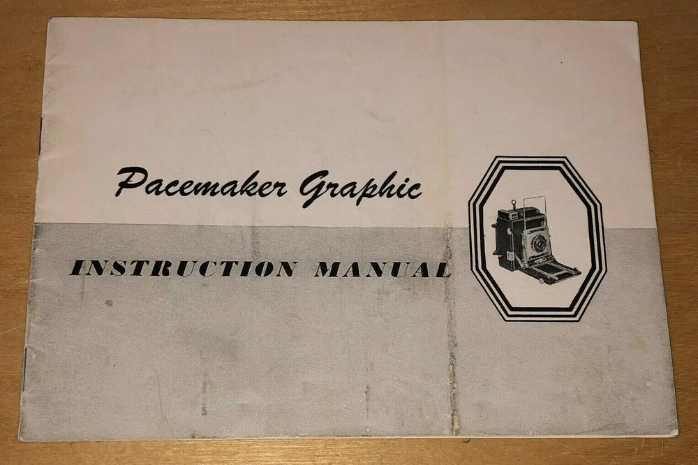 Instruction Manual Only Pacemaker Graphic Camera Graphex Shutters Supermatic