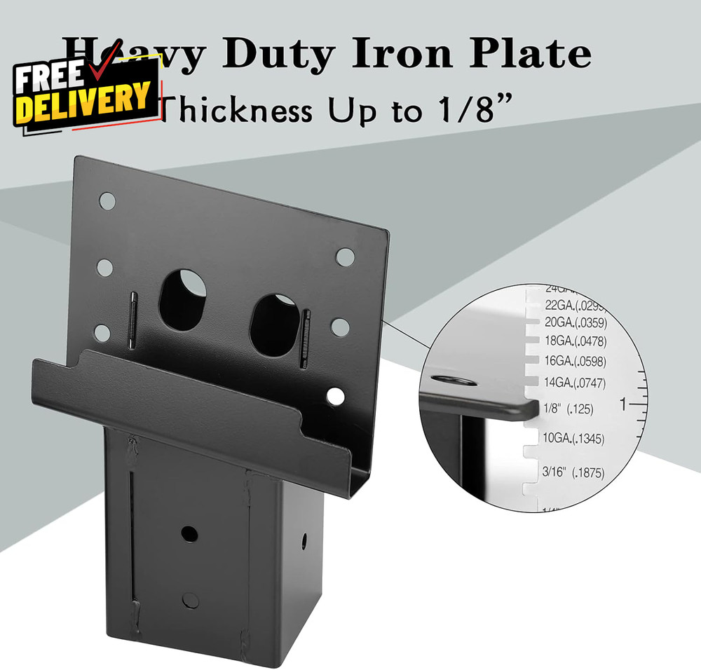 4 Pack 4x4 Compound Angle Brackets for Deer Stand Hunting Blind Shooting