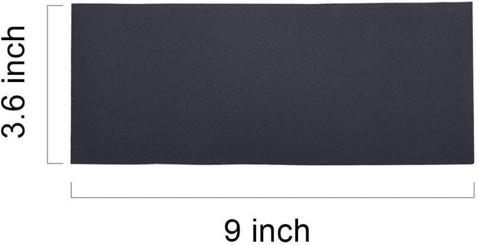 Silicone Carbide Sandpaper Sheets - Assorted Grits 400-1500, 12 Pack