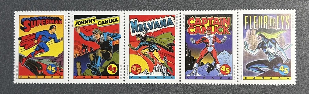 CANADA # 1583bii - Unfolded Strip of 5 - REF372