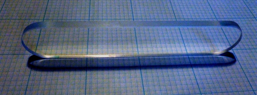Barium Fluoride BaF2 rectangular window, new 4.0" x 0.8" x 0.2"