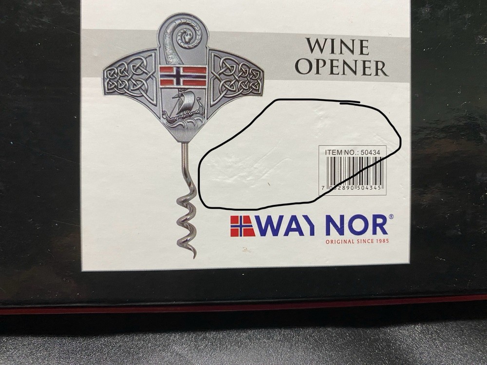 Viking Norway Corkscrew Wine Opener