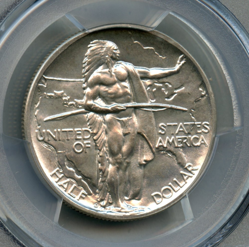 1939 D Oregon Trail Commemorative Silver Half Dollar PCGS MS 66