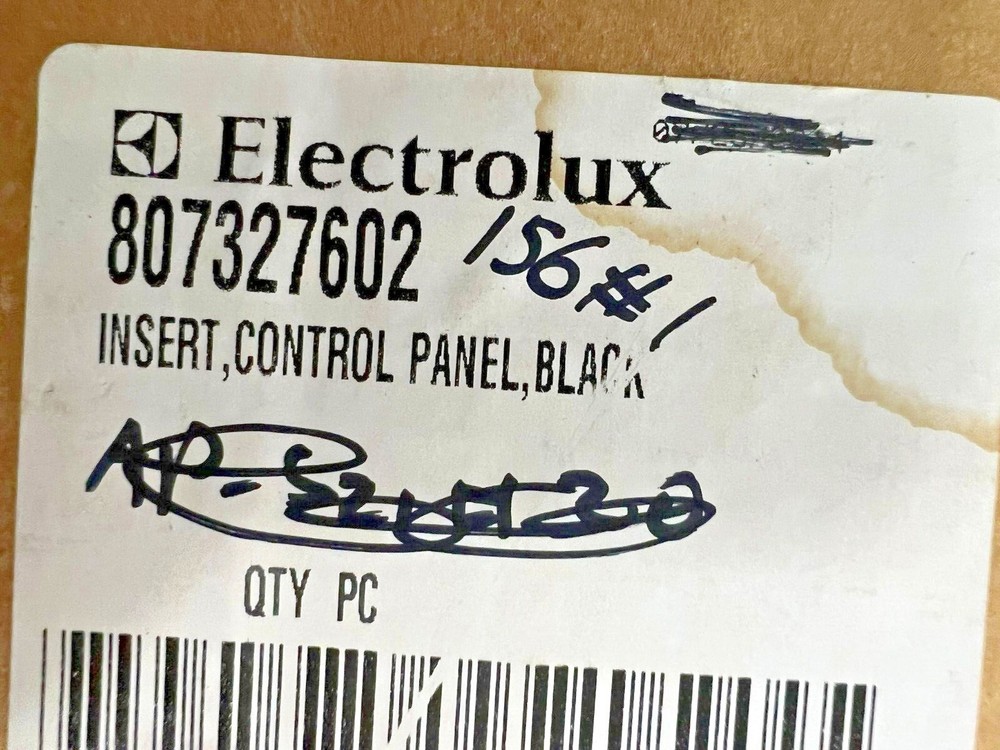 Genuine OEM Electrolux Dishwasher Membrane Switch 807327602