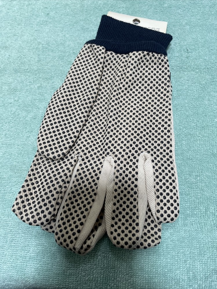 Master Guard Large Gloves Canvas With PVC Dots Brand New