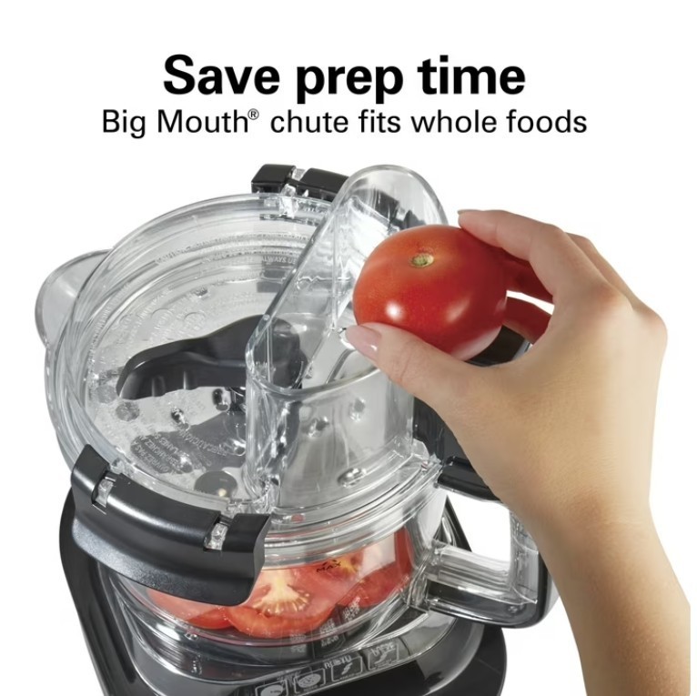 Hamilton Beach 10 Cup Stack And Snap Food Processor With Bowl Scraper Black New