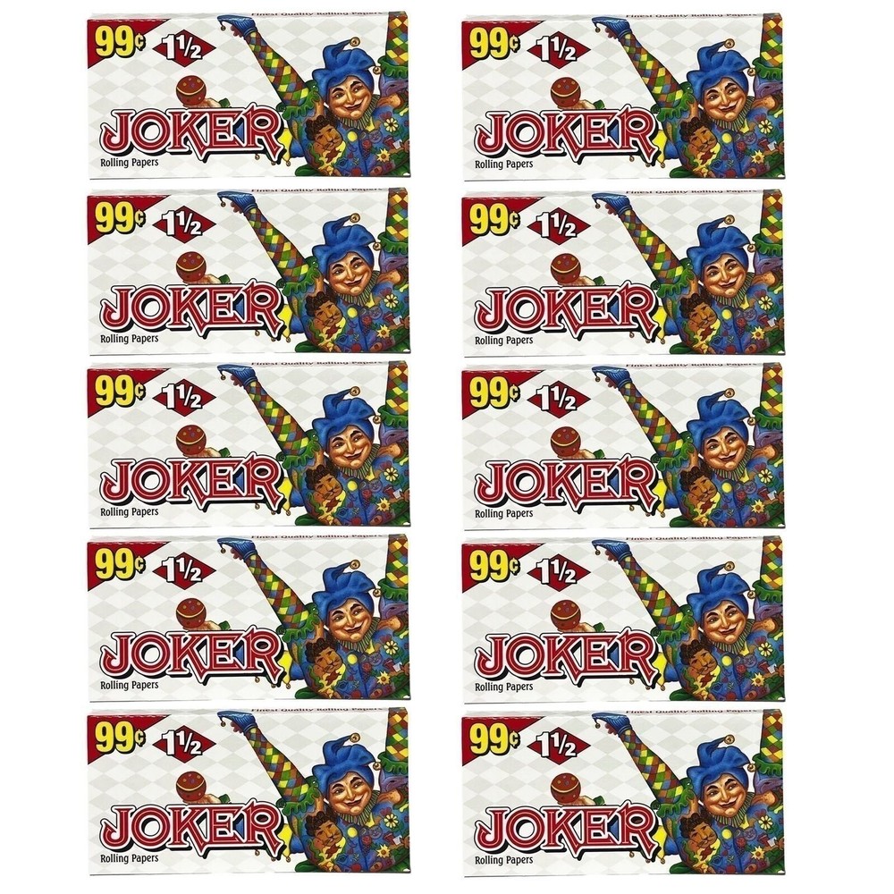Joker 1 1/2 Cigarette Rolling Papers (10 Booklets)