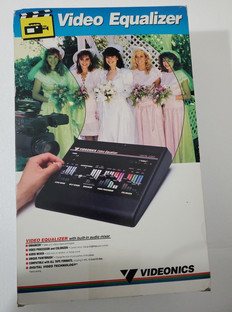 Videonics Video Equalizer Model VE-1 Processor Colorizer & Audio Mixer S-Video