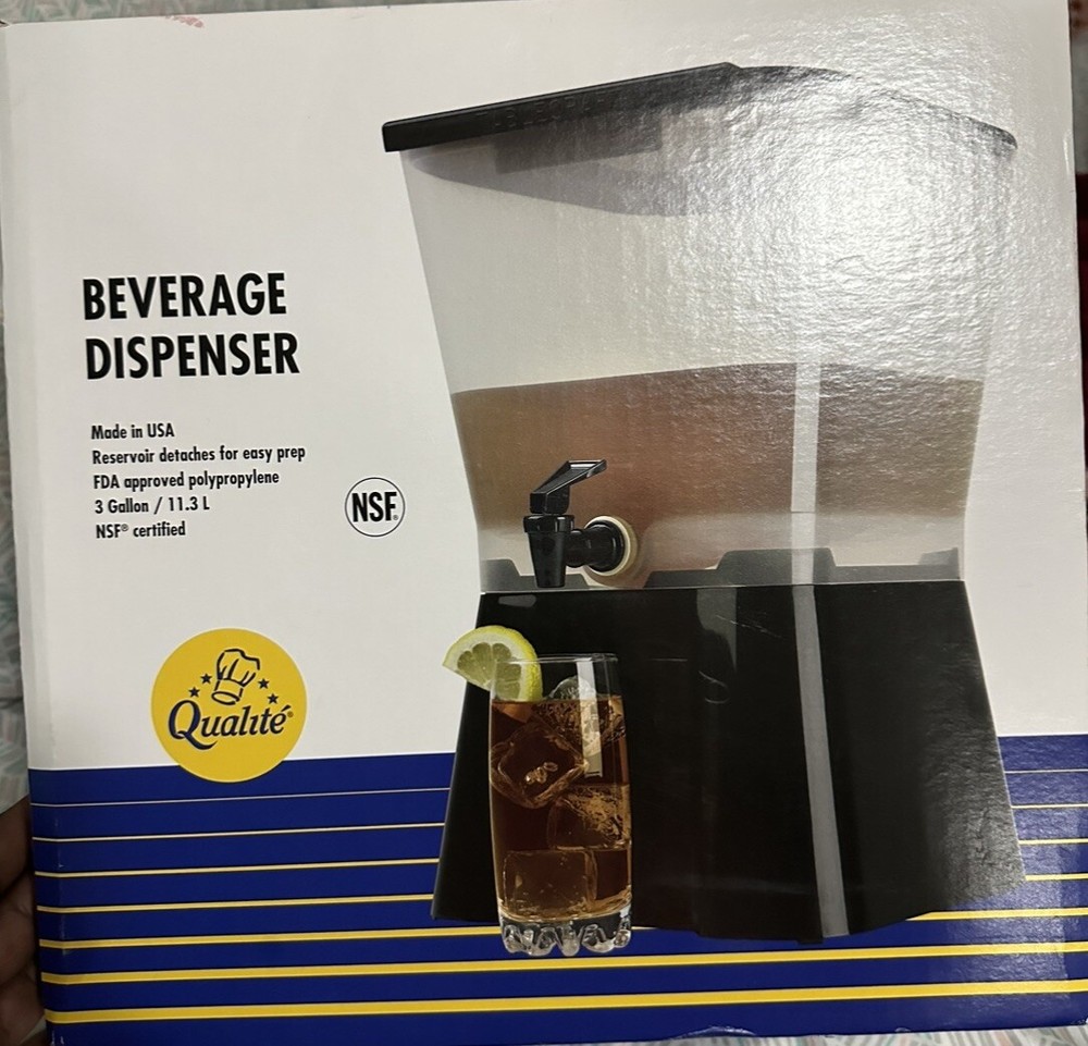 Beverage Dispenser 3 Gallon with Base Space Saving Designed