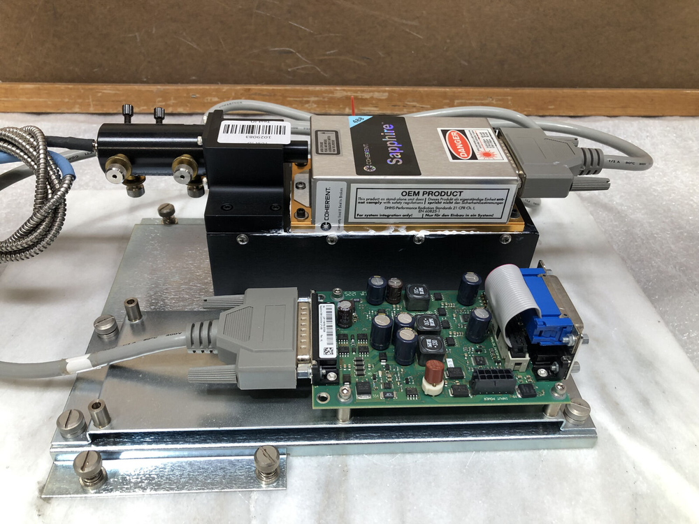 Coherent Sapphire 488-30 Laser Head System W/ Heatsink + Control Board