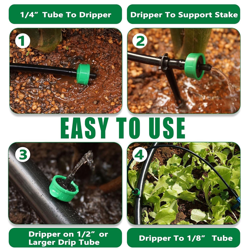 1 GPH Drip Irrigation Emitters Pressure Compensating Drippers Constant Flow Head