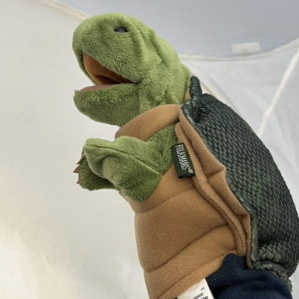 Folkmanis Small Green Turtle Hand Puppet