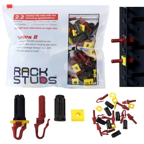 R100 Series II - Server Rack Screws 100 Pack | Cage Nut Replacement | Red