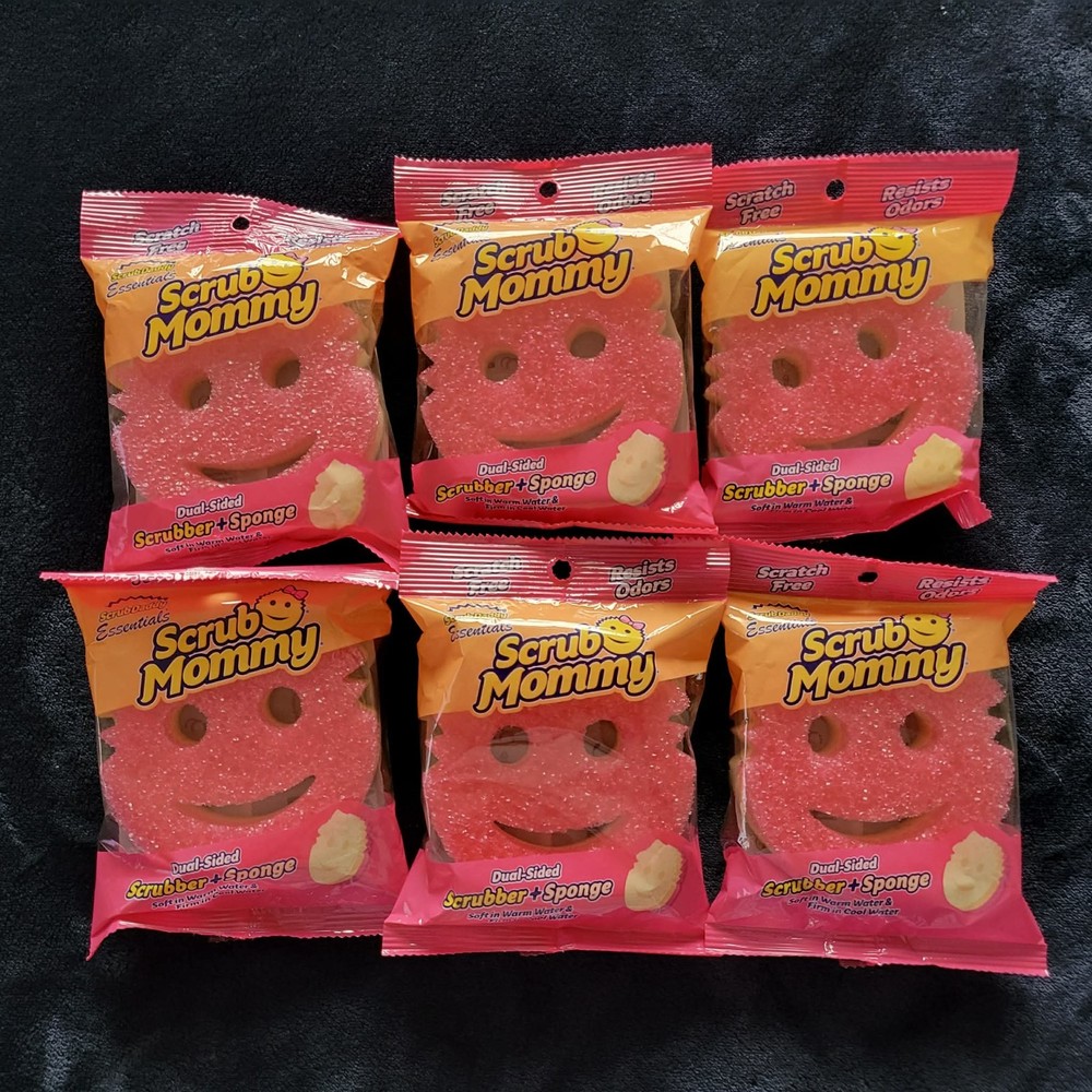 Scrub Mommy Dual sided scrubber + sponge 6 pack