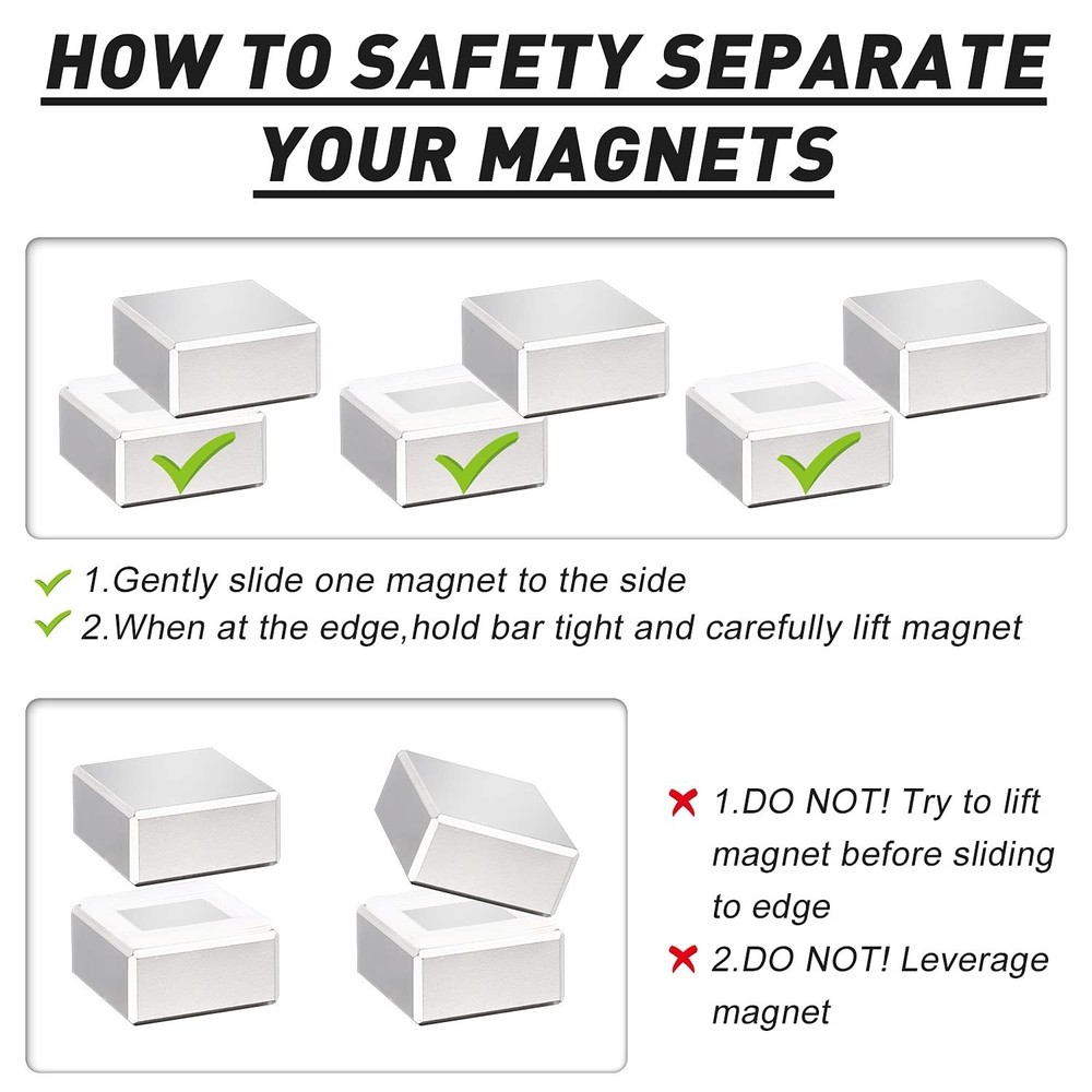 40x40x20mm Neodymium Magnet Silver