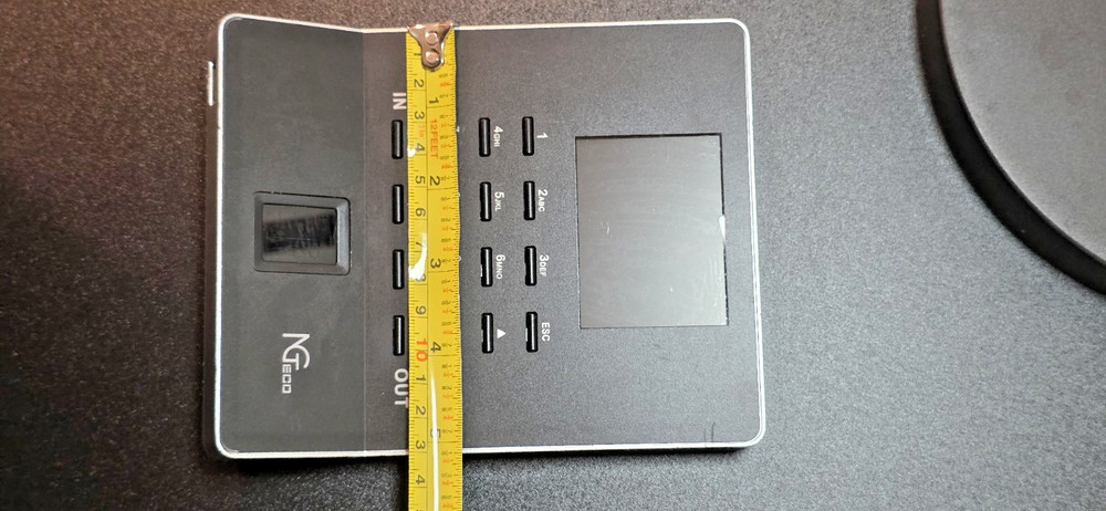 NGTeco Biometric Fingerprint Time Clock Attendance System USB Employee Punch