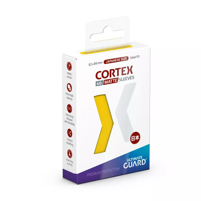 Ultimate Guard: Japanese Size Cortex 60 Matte - Yellow