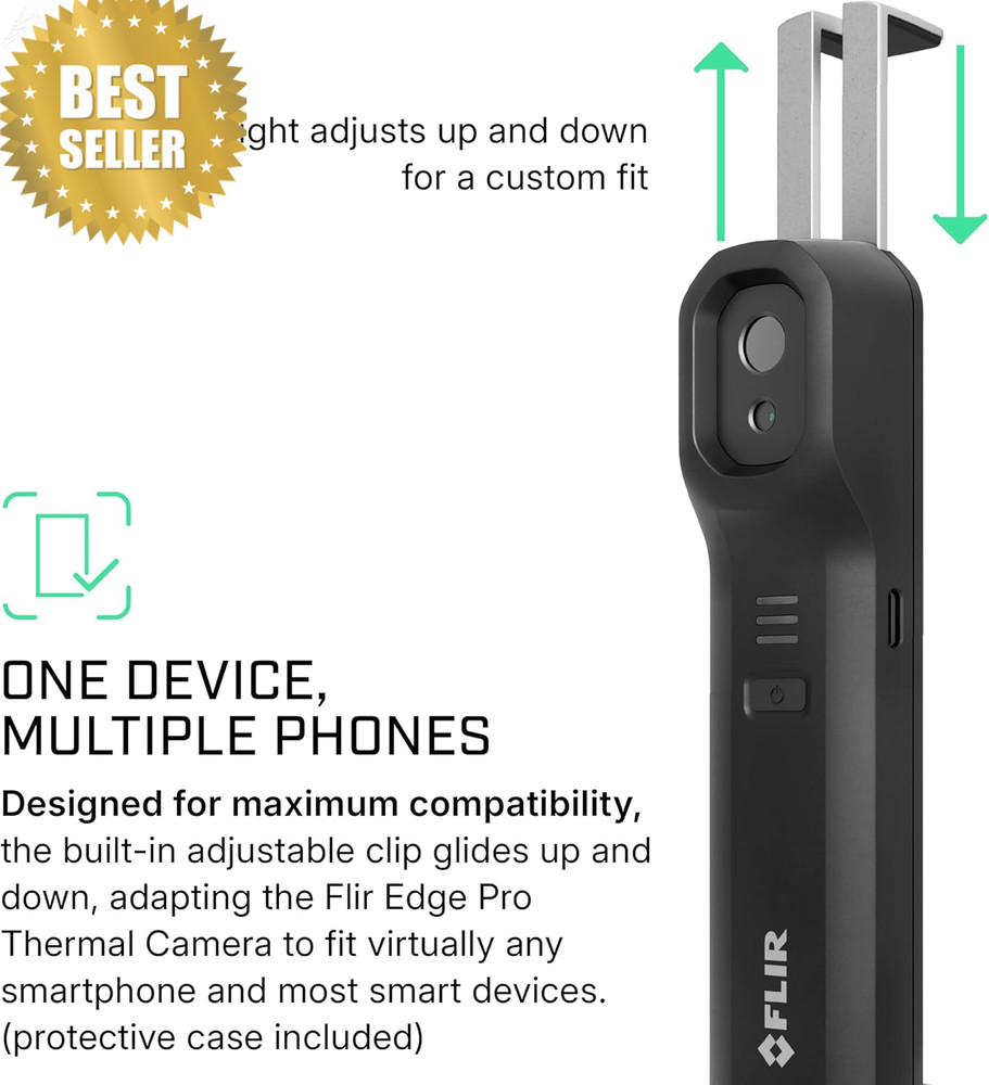 Edge Pro Thermal Camera 480x360 160x120 IR Bluetooth iOS Android Phone