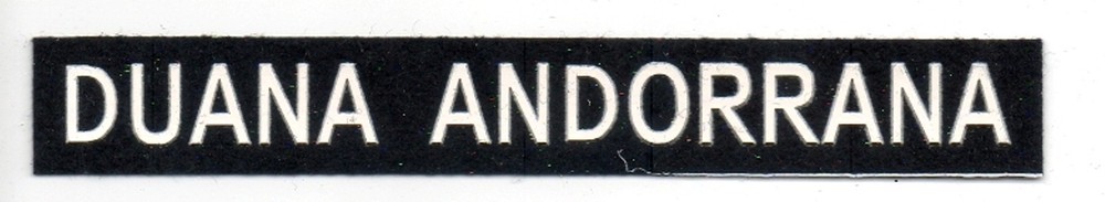 ANDORRA CUSTOMS POLICE PATCH