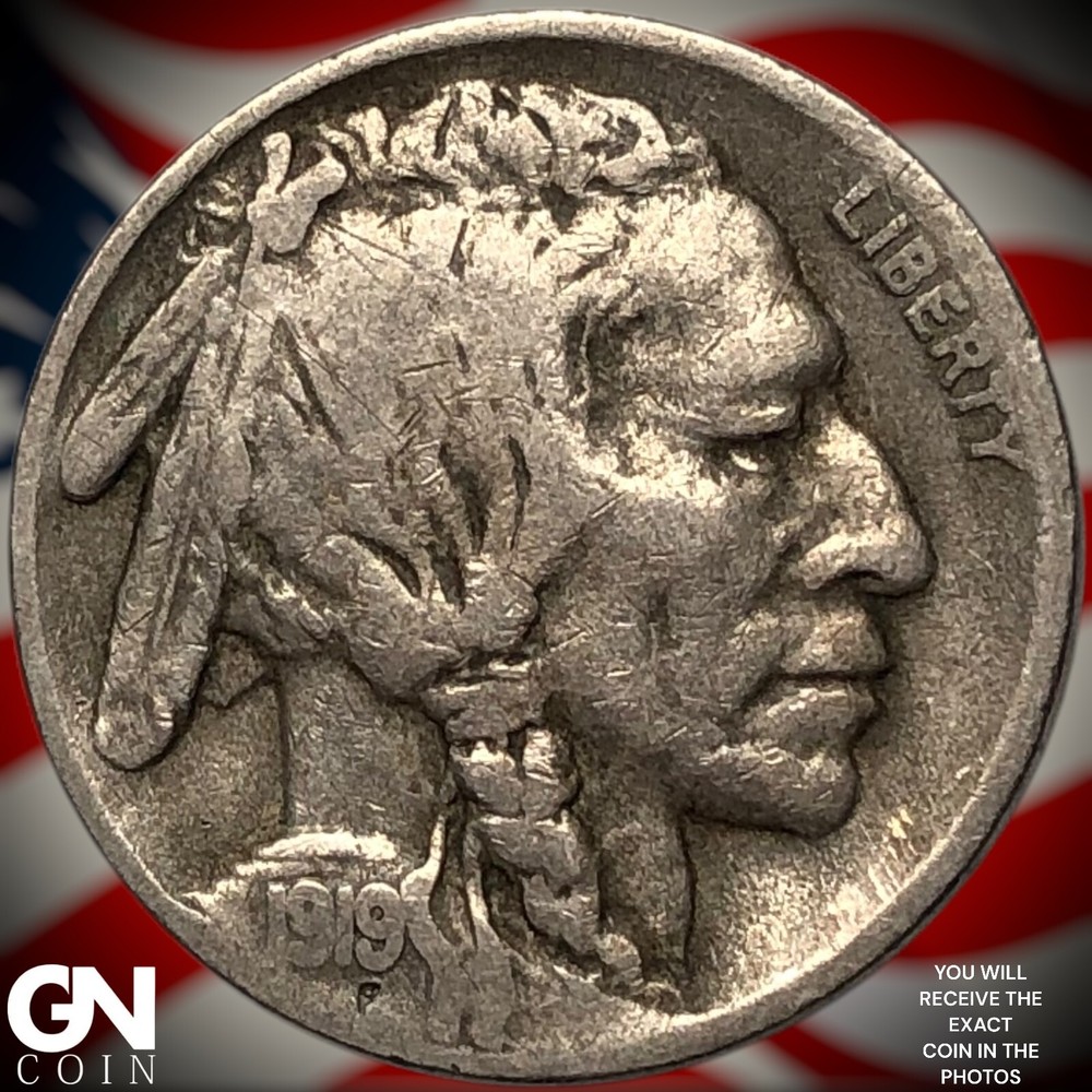 1919 S Buffalo Nickel Y8162