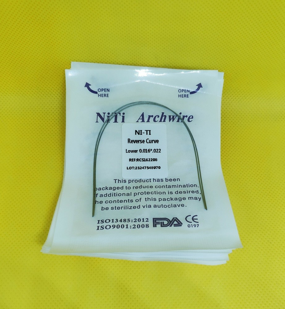 10Pack Dental Orthodontic Super Elastic NiTi Reverse Curve Rectangular Arch Wire
