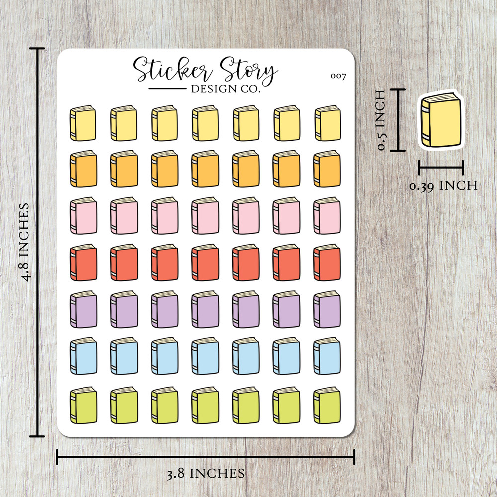 Book Reading Planner Stickers
