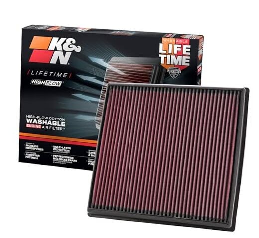 High-Flow Original Lifetime Engine Air Filter: Increase Power: Premium,