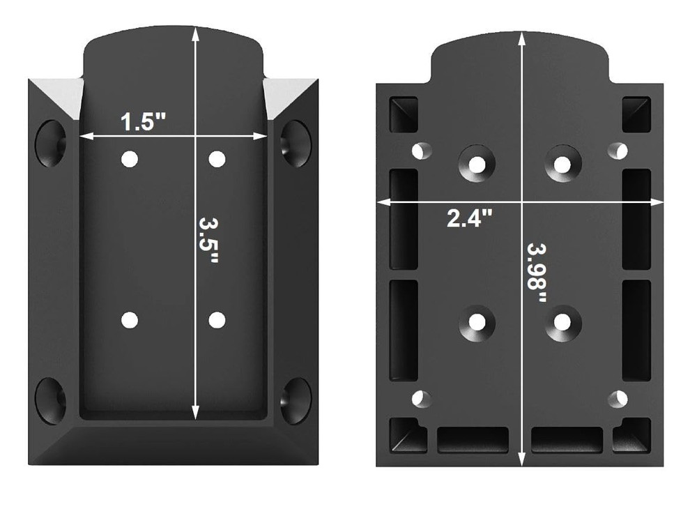 KASTFORCE 20pc Nylon Deck Railing Brackets Connectors with 160pcs RustFree Sc...
