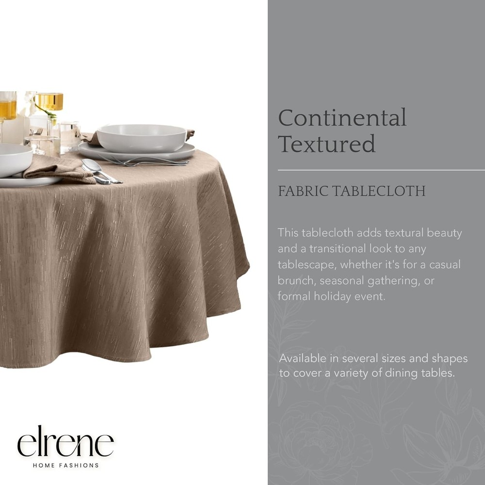 Home Fashions Continental Solid Texture Water Stain & Wrinkle Resistant
