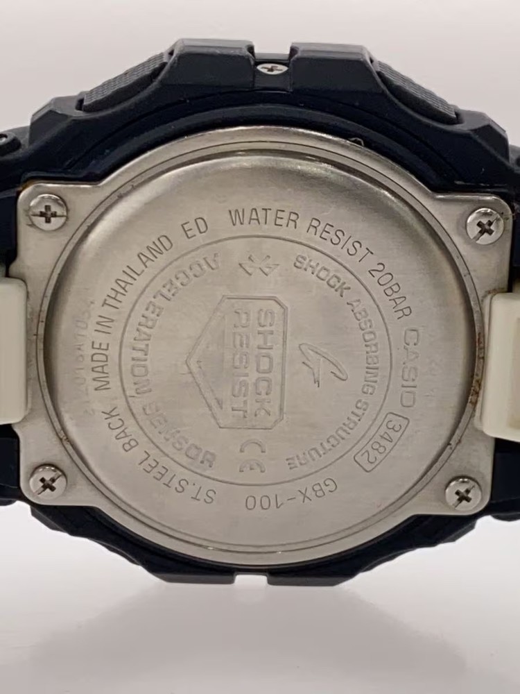 CASIO Quartz Watch G SHOCK Digital Rubber BLK WHT